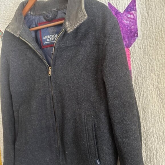 Abercrombie & Fitch Wool Coat Men's Size Small - Picture 5 of 7